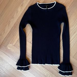Knit top bell sleeves